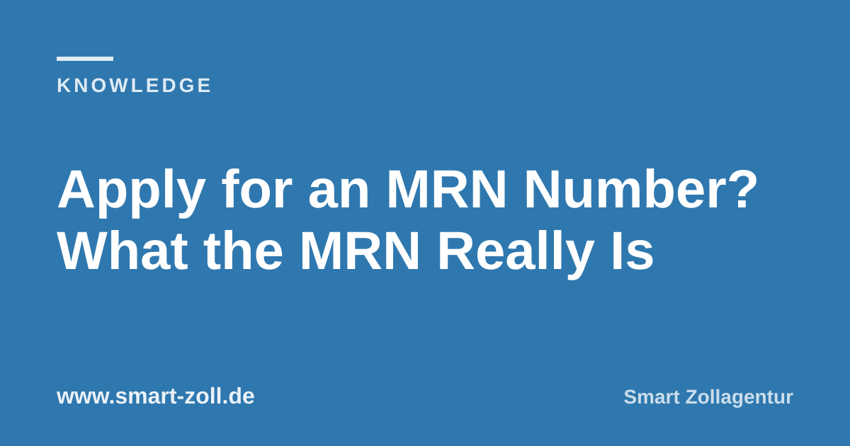Mrn Using Wisel Apply for an MRN Number? What the MRN Really Is | Smart Zoll